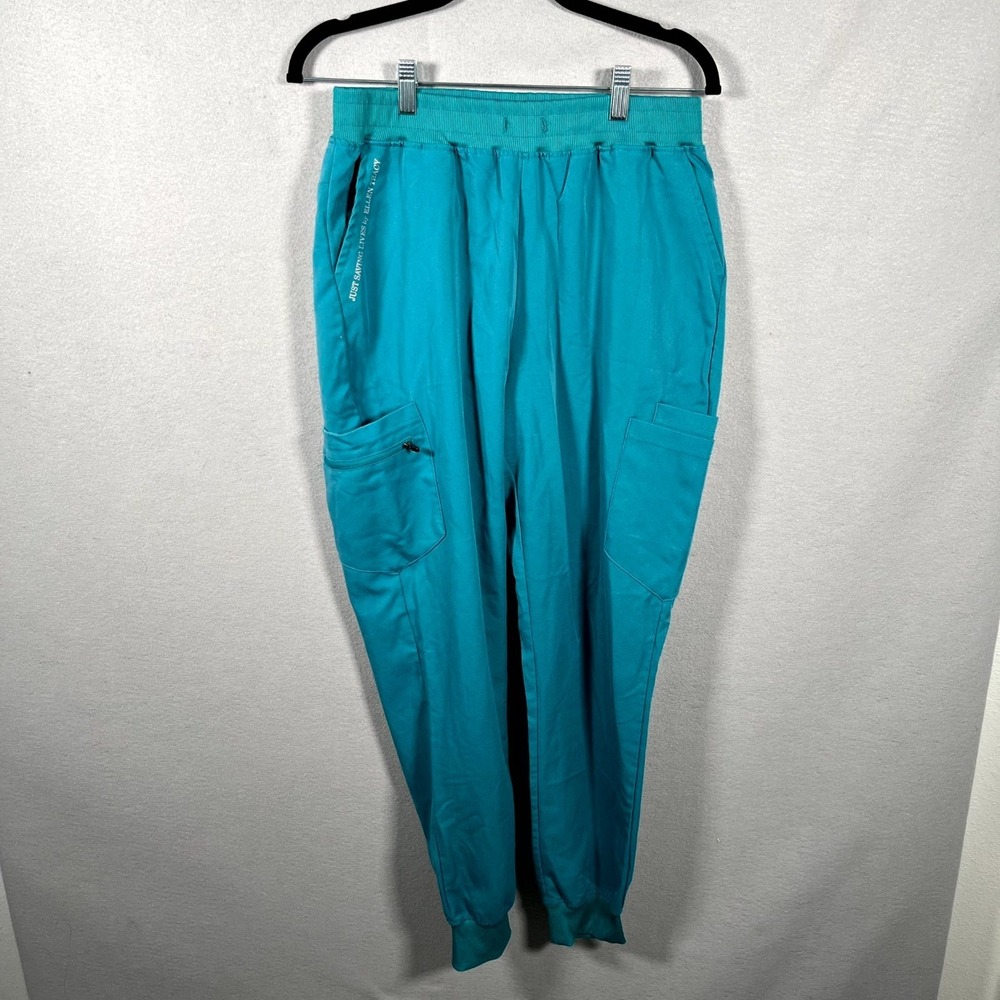 Just Saving Lives By Ellen Tracy Scrub Jogger Mens S Blue Cargo Pockets Everyday